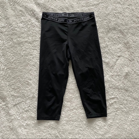 Power Core black cropped leggings - Picture 2 of 3